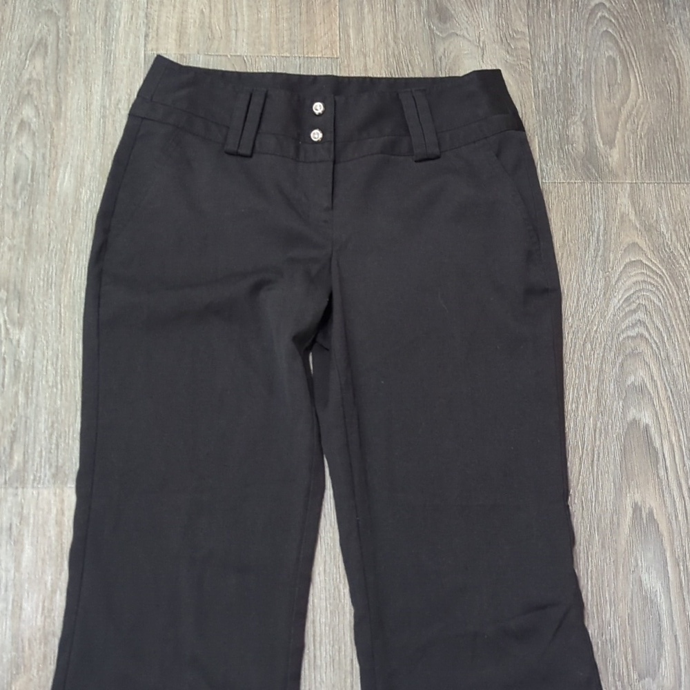 Tracey Evans Black Flare Women's Dress Pants Very Nice - Picture 2 of 6
